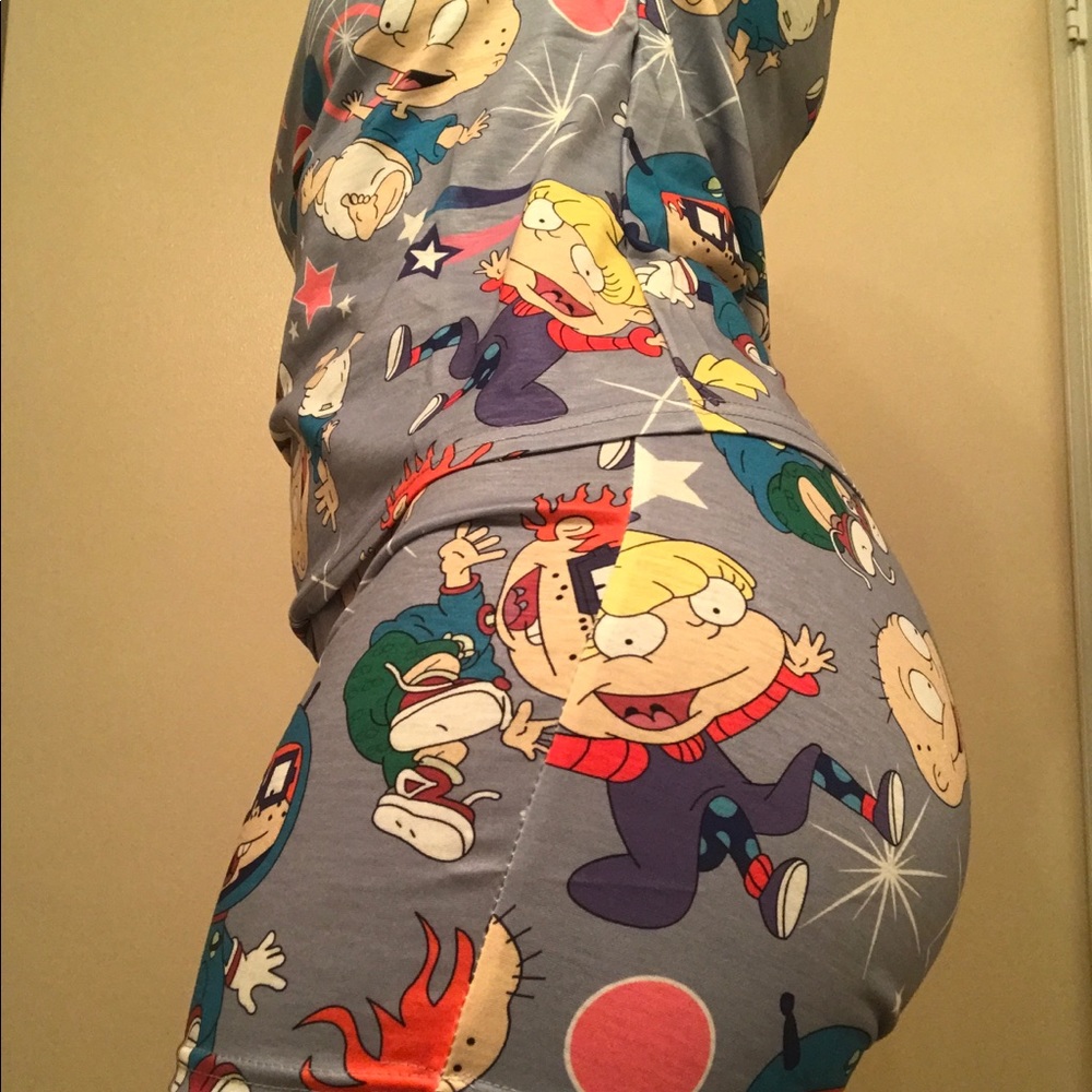 Handmade Rugrats Two Piece Set in Gray - Picture 2 of 8